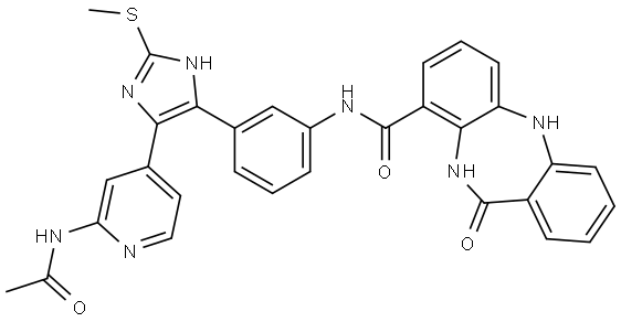 化合物 EGFR KINASE INHIBITOR 3 结构式