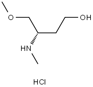 (3S)-4-methoxy-3-(methylamino)butan-1-ol hydrochloride 结构式