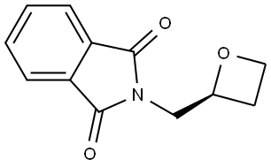 (S)-2-(2-氧杂环丁基甲基)异吲哚啉-1,3-二酮 结构式