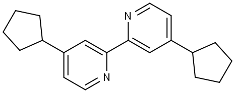 4,4'-Dicyclopentyl-2,2'-bipyridine 结构式