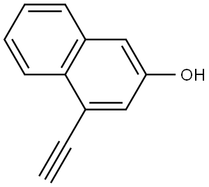 4-乙炔基萘-2-醇 结构式