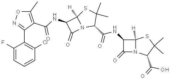 Flucloxacillin EP Impurity E 结构式