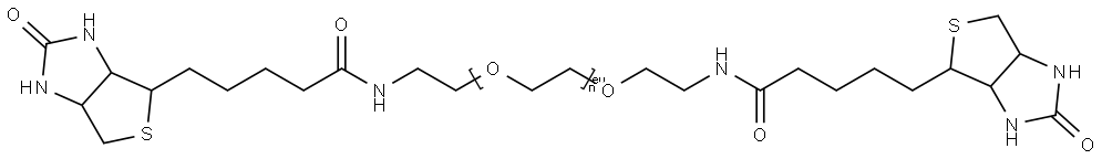 Bis-Biotin-PEG23 结构式