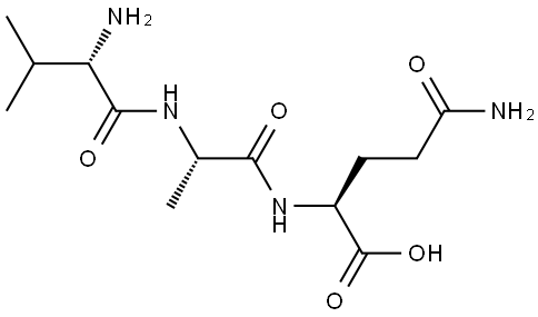 Val-Ala-Gln 结构式