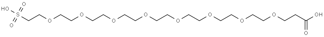 羧基-八聚乙二醇-磺酸 结构式