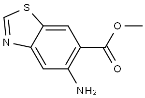 6-Benzothiazolecarboxylic acid, 5-amino-, methyl ester 结构式