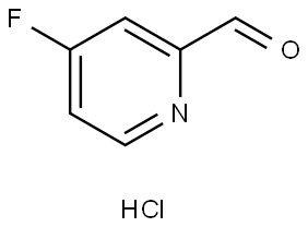 4-fluoropyridine-2-carbaldehyde hydrochloride 结构式