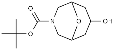 tert-butyl 7-hydroxy-9-oxa-3-azabicyclo[3.3.1]nonane-3-carboxylate 结构式