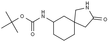 tert-butyl N-(3-oxo-2-azaspiro[4.5]decan-7-yl)carbamate 结构式