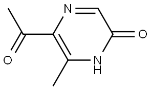 1-(5-hydroxy-3-methyl-pyrazin-2-yl)ethanone 结构式