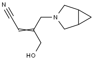 (Z)-3-(3-azabicyclo[3.1.0]hexan-3-ylmethyl)-4-hydroxy-but-2-enenitrile 结构式