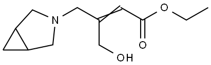 ethyl (Z)-3-(3-azabicyclo[3.1.0]hexan-3-ylmethyl)-4-hydroxy-but-2-enoate 结构式