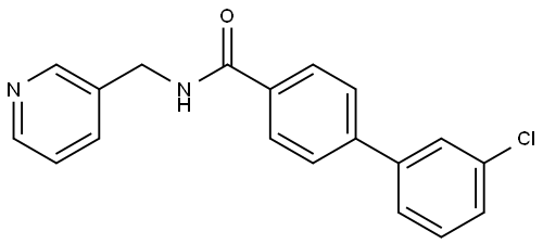 1,1'-Biphenyl]-4-carboxamide, 3'-chloro-N-(3-pyridinylmethyl)- 结构式