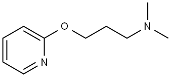 N,N-dimethyl-3-(pyridin-2-yloxy)propan-1-amine 结构式