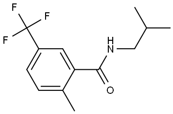 Benzamide, 2-methyl-N-(2-methylpropyl)-5-(trifluoromethyl)- 结构式