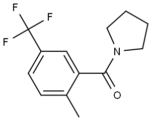 Methanone, [2-methyl-5-(trifluoromethyl)phenyl]-1-pyrrolidinyl- 结构式