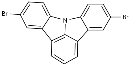 Indolo[3,2,1-jk]carbazole, 5,11-dibromo- 结构式