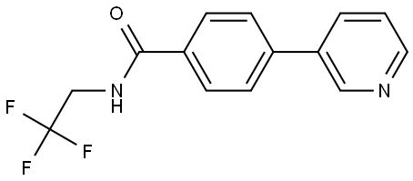 Benzamide, 4-(3-pyridinyl)-N-(2,2,2-trifluoroethyl)- 结构式