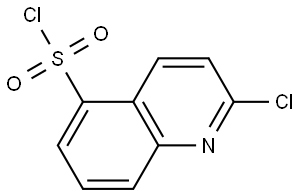 2-氯喹啉-5-磺酰氯 结构式