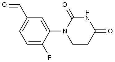 3-(2,4-二氧基四氢嘧啶-1(2H)-基)-4-氟苯甲醛 结构式