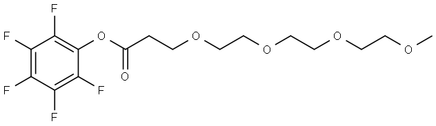 甲基-四聚乙二醇-五氟苯酚酯 结构式