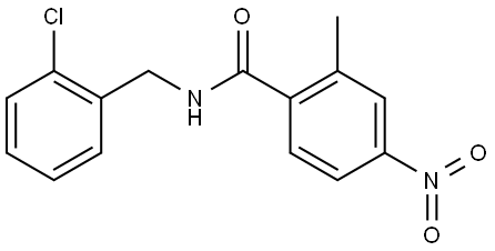 N-(2-chlorobenzyl)-2-methyl-4-nitrobenzamide 结构式