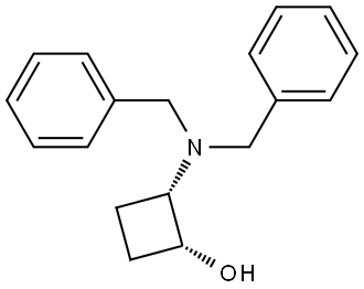 (1R,2S)-2-(二苄基氨基)环丁醇 结构式