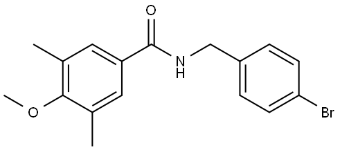 Benzamide, N-[(4-bromophenyl)methyl]-4-methoxy-3,5-dimethyl- 结构式