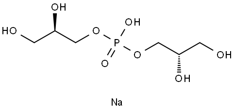 REL-(R)-2,3-二羟基丙基((S)-2,3-二羟基丙基)磷酸钠 结构式