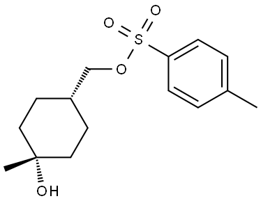 ((1S,4S)-4-羟基-4-甲基环己基)4-甲基苯磺酸甲酯 结构式