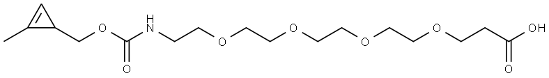 1-甲基环丙烯-四聚乙二醇-羧酸 结构式