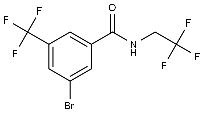 Benzamide, 3-bromo-N-(2,2,2-trifluoroethyl)-5-(trifluoromethyl)- 结构式