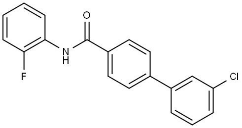 1,1'-Biphenyl]-4-carboxamide, 3'-chloro-N-(2-fluorophenyl)- 结构式