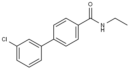 1,1'-Biphenyl]-4-carboxamide, 3'-chloro-N-ethyl- 结构式