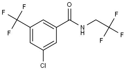 Benzamide, 3-chloro-N-(2,2,2-trifluoroethyl)-5-(trifluoromethyl)- 结构式