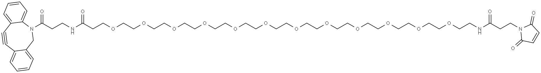 Azadibenzocyclooctyne-PEG12-Maleimide 结构式