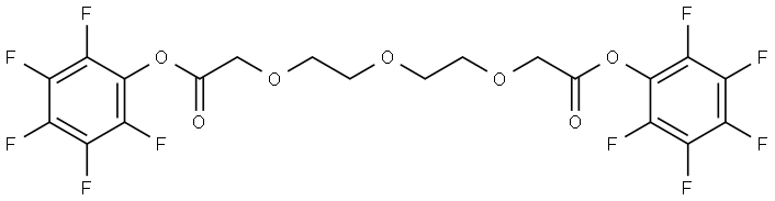 五氟苯酚酯-三聚乙二醇-五氟苯酚酯 结构式