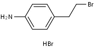 4-(2-溴乙基)苯胺氢溴酸盐 结构式