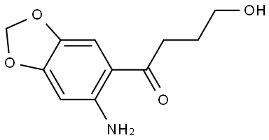 1-(6-氨基苯并[D][1,3]二噁茂-5-基)-4-羟基-1-丁酮 结构式