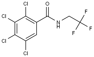 Benzamide, 2,3,4,5-tetrachloro-N-(2,2,2-trifluoroethyl)- 结构式