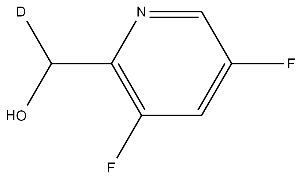 rac-(3,5-difluoropyridin-2-yl)methan-d-ol 结构式