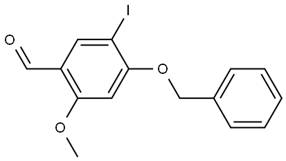 4-(BENZYLOXY)-5-IODO-2-METHOXYBENZALDEHYDE 结构式