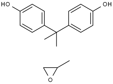 4,4'-(1-甲基亚乙基)双苯酚与甲基环氧乙烷的聚合物 结构式