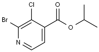 isopropyl 2-bromo-3-chloroisonicotinate 结构式