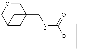 tert-butyl N-(3-oxabicyclo[3.1.1]heptan-1-ylmethyl)carbamate 结构式