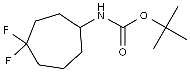 tert-butyl (4,4-difluorocycloheptyl)carbamate 结构式