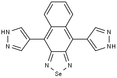 4,9-di(1H-pyrazol-4-yl)naphtho[2,3-c][1,2,5]selenadiazole 结构式
