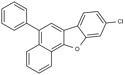 9-氯-5-苯基萘并[1,2-B]苯并呋喃 结构式