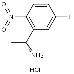 (R)-1-(5-fluoro-2-nitrophenyl)ethan-1-amine hydrochloride 结构式