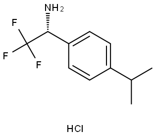 (R)-2,2,2-三氟-1-(4-异丙基苯基)乙-1-胺盐酸盐 结构式